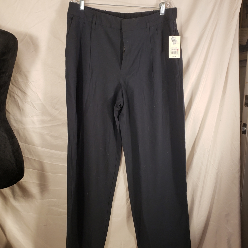 NWT A New Day Black Wide-Leg Dress Trousers - 14